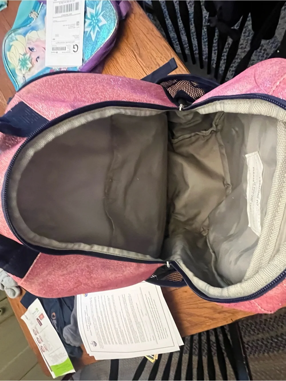 Pottery Barn Kids Ombre Pink Teal Gradient Backpack - Personalized Abigail